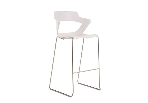 Tabouret Joky High, alliant design moderne et fonctionnalité pour les espaces de travail collaboratifs.
