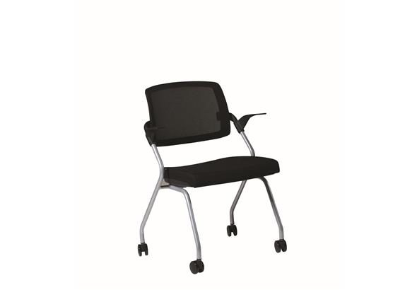 Siège BIRDY montrant son design minimaliste avec une assise et un dossier en polypropylène, et des pieds en métal, conçu pour les réunions et les espaces visiteurs.