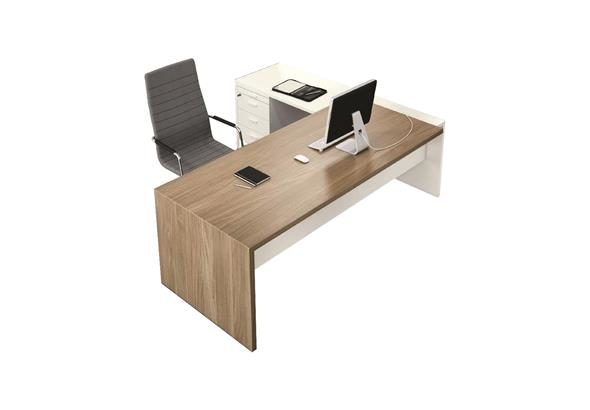 Bureau de direction TIMES, offrant une surface de travail spacieuse et élégante, idéale pour des bureaux de direction modernes.