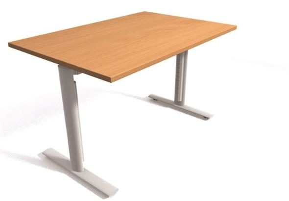 Table de réunion Modulspace avec design moderne et modulable, montrant une surface élégante et un cadre flexible. La table est conçue pour s'adapter à divers agencements de réunion grâce à ses options de configuration personnalisables.