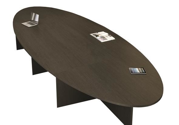 Table de réunion OVOIDE au design ovale élégant, offrant une surface généreuse pour des réunions collaboratives. La forme ovoïde favorise une meilleure interaction entre les participants et crée un espace de réunion accueillant.