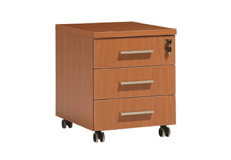 Caisson mobile en bois, une solution élégante et pratique pour le rangement au bureau.