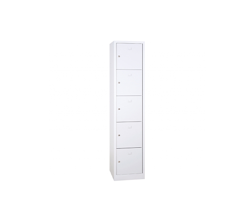 Casier MULTICASES 5 portes Métal, montrant plusieurs compartiments de rangement modulaires avec des portes pour une organisation efficace et personnalisable.
