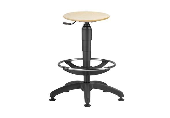 Tabouret technique HUMB, affichant un design ergonomique et moderne avec une assise ajustable en hauteur.
