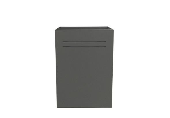 Corbeille à papier METALO, avec un design moderne et épuré en métal pour une gestion élégante des déchets de bureau.
