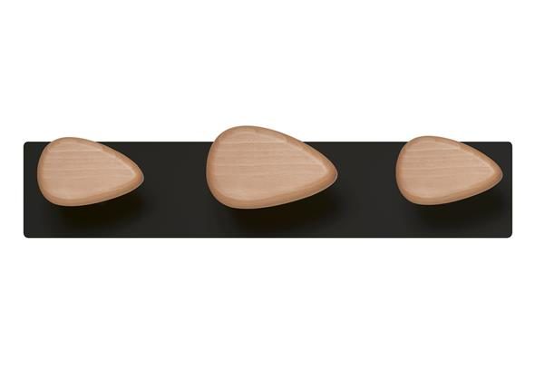 3 Patère Murale Sling, montrant son design épuré et moderne. Idéale pour organiser les manteaux et accessoires dans des espaces tels que les bureaux, les halls ou les entrées.