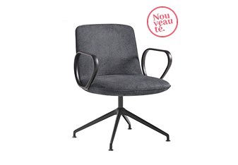 Siège de réunion / visiteurs Elex, offrant un design moderne et une assise confortable, idéal pour les espaces de réunion ou d'accueil avec un style épuré et fonctionnel.