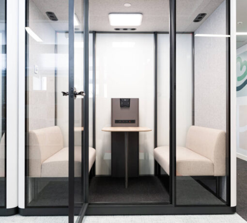 Cabine acoustique Meetbox4 ouverture