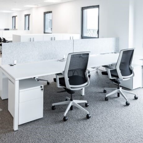 Bureau professionnel blanc – U-DESK