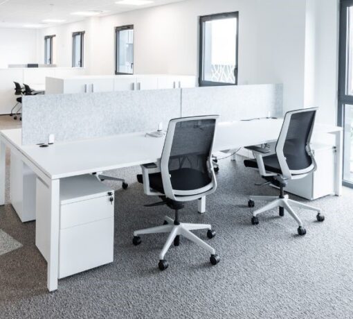 Bureau professionnel blanc – U-DESK