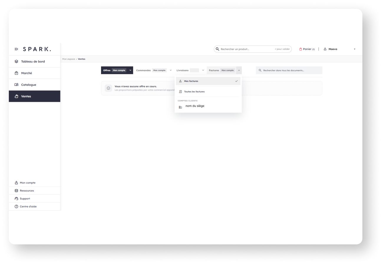 Suivi des commandes et factures dans MySpark