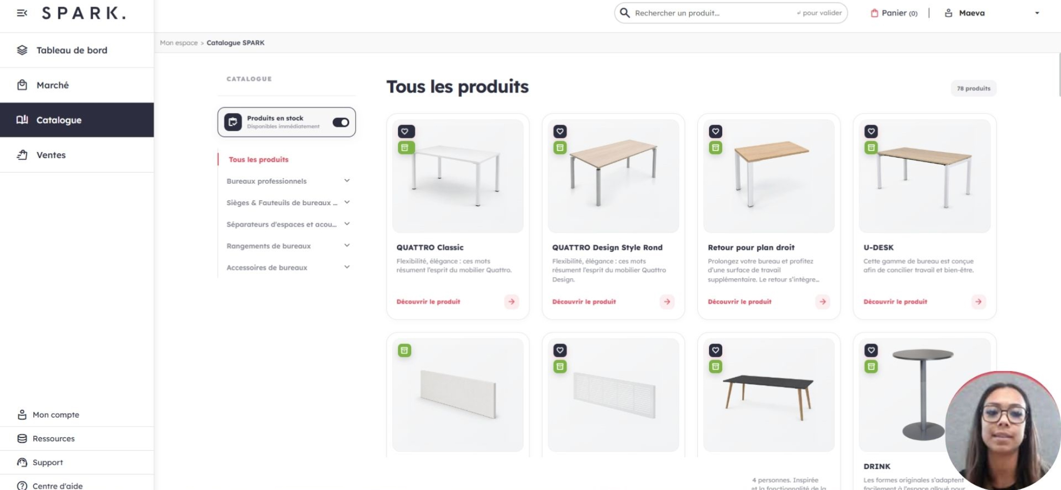 Tableau de bord MySpark : offres, commandes et factures